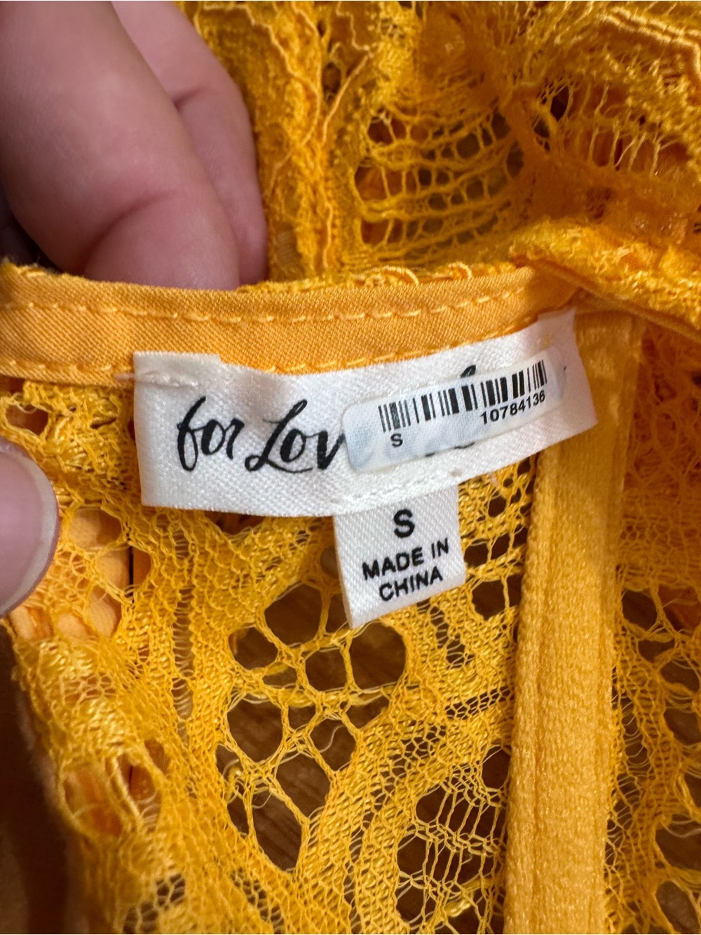 For Love & Lemons Women's Sammie Lace Corset Crop Top Size Small - Picture 5 of 5